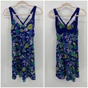 Patagonia floral magnolia active mini dress